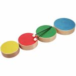 Zestaw bębenków drewnianych Thomann TKP Wooden Toms Color - 3
