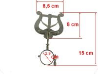 Lirka klarnet B RMB duża 2 dociska. nikiel fi 29mm - 2