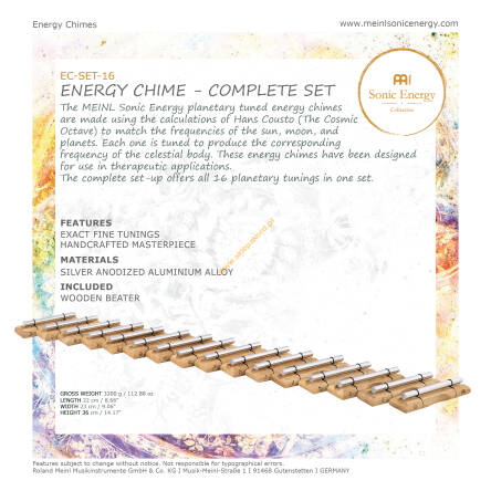 Energy chimes MEINL Sonic Energy 16 Complete Set