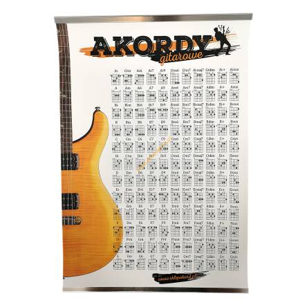 Plakat AKORD akordy gitarowe