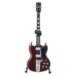 Miniatura gitary Miniaturowa replika gitary Axe Heaven Gibson 1964 SG Standard Cherry - 3