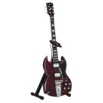 Miniatura gitary Miniaturowa replika gitary Axe Heaven Gibson 1964 SG Standard Cherry - 4
