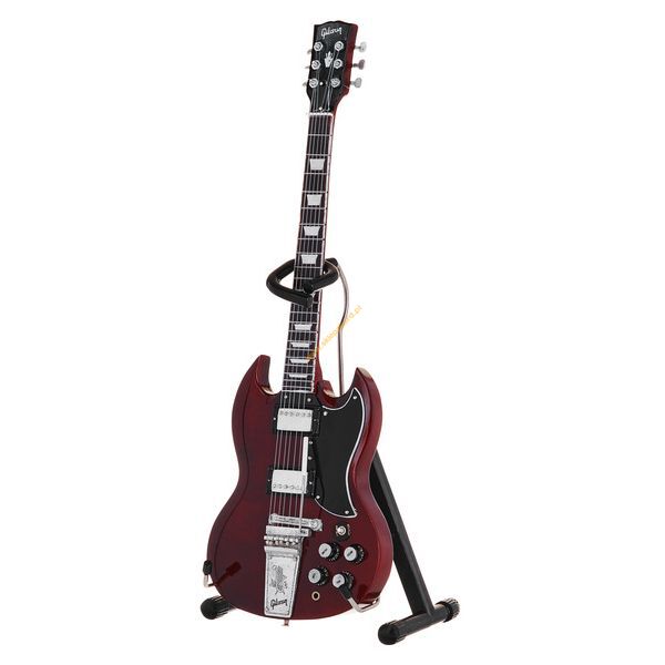 Miniatura gitary Miniaturowa replika gitary Axe Heaven Gibson 1964 SG Standard Cherry