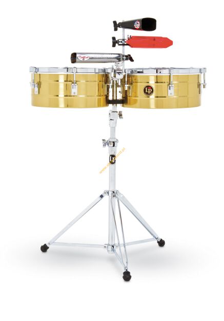 Timbales Tito Puente Solid Brass LP256-B Latin Percussion