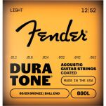 Struny do gitary akustycznej Fender 880L Dura-Tone 12-52 - 2