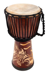 Djembe Terre Carved Dragon 50cm 10"