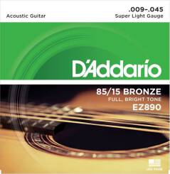 Struny do gitary akustycznej D'Addario EZ890 09-45 GTR 85/15