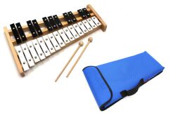 Dzwonki Chromatyczne 27-tonowe cymbałki + POKROWIEC NIEBIESKI