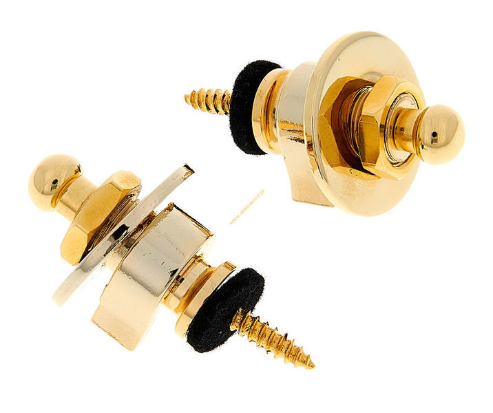 Zaczep na pasek Harley Benton Security Locks GD straplock