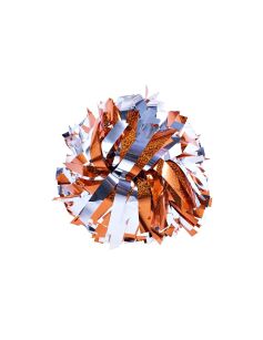 Pompon Holographic MIX ORANGE&METALLIC SILVER pomarańczowo-srebrny 35 cm (6")