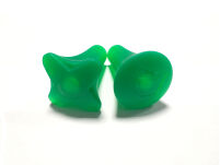 Pałka pałeczka baton mażoretkowa twirling PMT1 BELTI Chrom zielona transparentna - 3