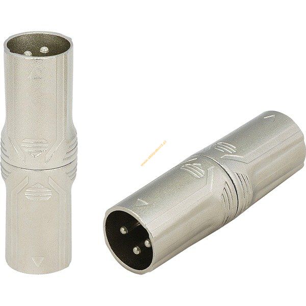 Złącze XLR męski 3 Pin / XLR męski 3 Pin RA3XMM