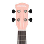 Ukulele koncertowe Cascha Linden Pink z pokrowcem - 4