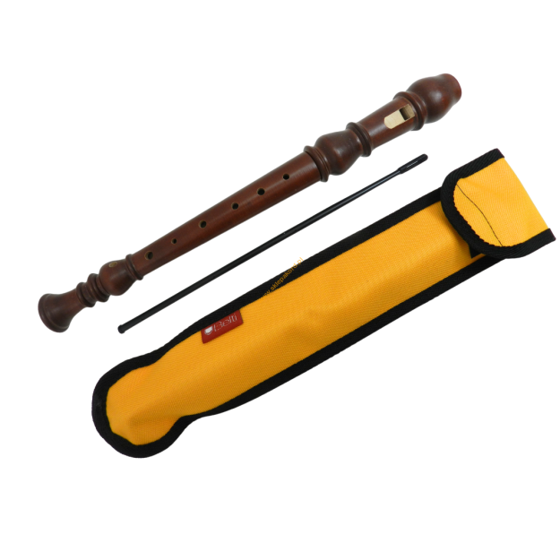 Flet prosty - sopran Mat Max FRYDERYK Renesansowy + pokrowiec żółty