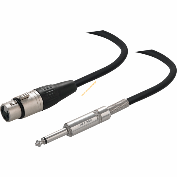 Kabel Jack 6.3mm Mono - XLR Żeński  1m