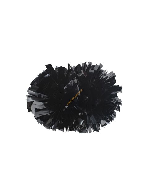 Pompon Metallic BLACK czarny 25 cm (4