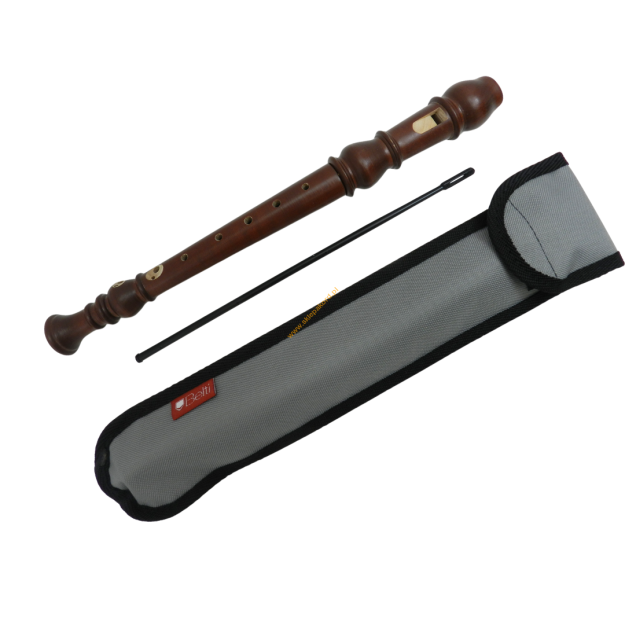 Flet prosty - sopran Mat Max FRYDERYK Barokowy + pokrowiec szary