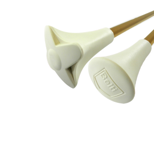 Pałka pałeczka baton mażoretkowa twirlingBELTI PMT1G NIKIEL ZŁOTY biała