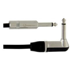 Kabel GEWA Jack - Jack kątowy 6,3mm Mono 6m czarny