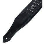 Pasek do gitary elektrycznej i basu elektrycznego Minotaur Black Knight Leather Strap - 4