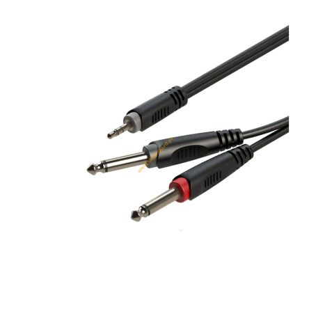 Kabel audio  Jack 3,5 mm stereo/ 2x Jack 6.3 mm mono SAYC130L1 1m