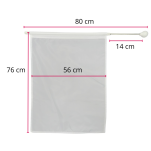 Flaga mażoretkowa BELTI FMT3 Z5 czerwony dł. 80 cm (56 x 76) - 5