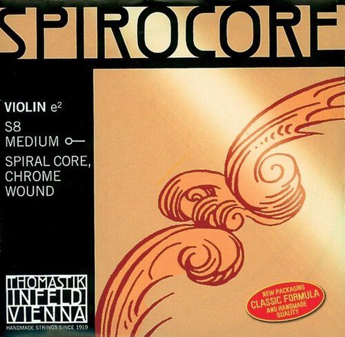 STRUNY DO SKRZYPIEC 4/4 THOMASTIK SPIROCORE Spiralny rdzeń S15A Grubość: twarda