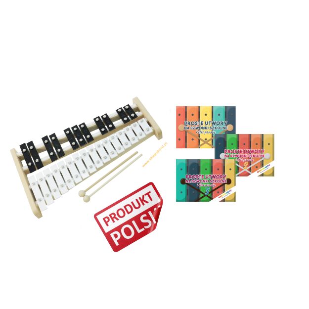 Dzwonki chromatyczne 27-tonowe AKORD + zestaw książek PRODUKT POLSKI