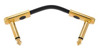 Kabel J-J Harley Benton Pro-5 Gold Flat Patch Cable