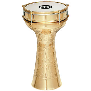 Darbuka 7 1/2" x 14 3/4" miedziane MEINL HE-214 ręcznie grawerowane