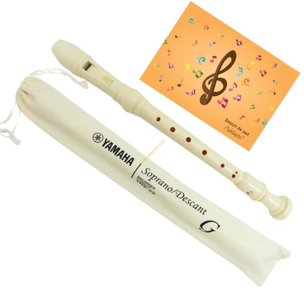 Flet prosty YAMAHA YRS-23 sopran plast. niemiecki + zeszyt