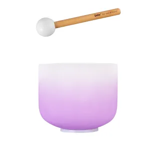 Misa tybetańska 8" Sela Crystal Singing Bowl Chakra 432 Hz in B