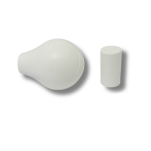 Główka do flagi mażoretkowej BELTI GF3 Z3 biała kpl - 2