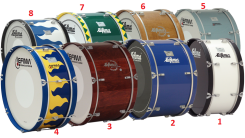 Bęben marszowy LEFIMA 24"x12" MB-BUL-2412-2HH