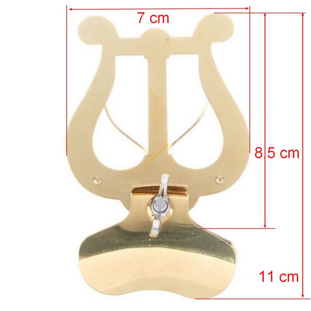 Lirka Trąbka RMB średnia 2 doc. mosiądz na czarę