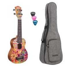 Ukulele koncertowe Art Series Flowers Cascha
