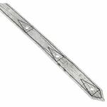 Pasek do gitary basu skóra Minotaur Coat of Arms White Strap - 3