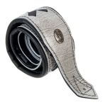 Pasek do gitary basu skóra Minotaur Coat of Arms White Strap - 5