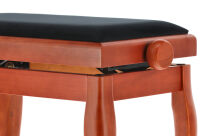 Ława do pianina Deluxe Classic Drzewo wiśniowe matowe Powłoka, czarny GEWA - 2