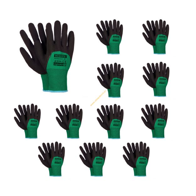 Rękawice robocze LightAir 9/L opakowanie 12 par