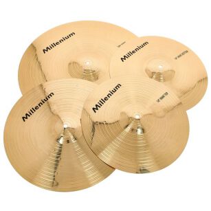 Zestaw talerzy Millenium Brass Cymbal Set Standard