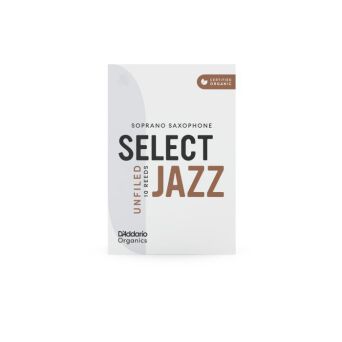 Stroik D'Addario Organic Select Jazz sax sopr 2.0M UNFILED org