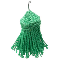 Chwosty pompony ręcznie robione P6 jasny zielony