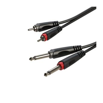 Kabel audio 2xRCA/2x Jack 6.3 mm mono SACC150L3 3m