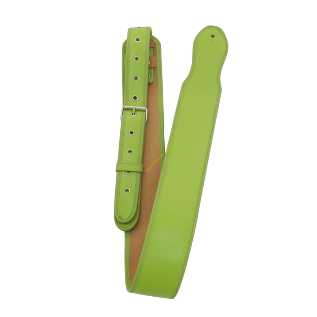 Pasek gitarowy MB Classic G1 skóra zielony