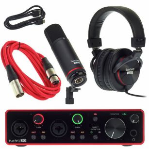 Zestaw do nagrywania z interfejsem USB Focusrite Scarlett 2i2 Studio 3rd Gen