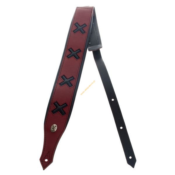 Pasek do gitary Minotaur Coat of Arms Vintage Red Strap