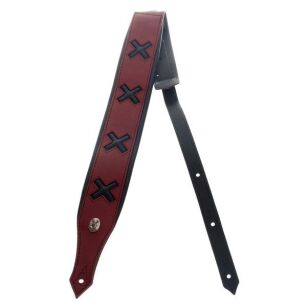 Pasek do gitary Minotaur Coat of Arms Vintage Red Strap