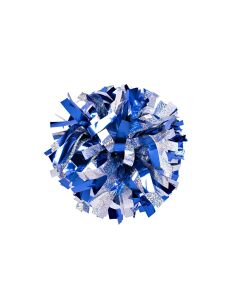 Pompon Holographic MIX SILVER&METALLIC ROYAL BLUE srebrno-niebieski 35 cm (6")