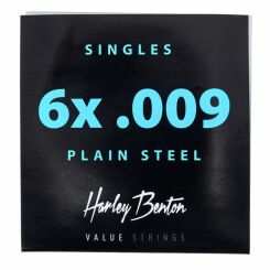 Struny do gitary 6 x .009 Harley Benton